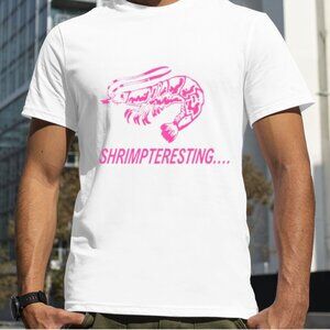 Shrimp Teresting Chunky Shirt Funny Meme Shrimp Graphic Joke Humor Gift Tee